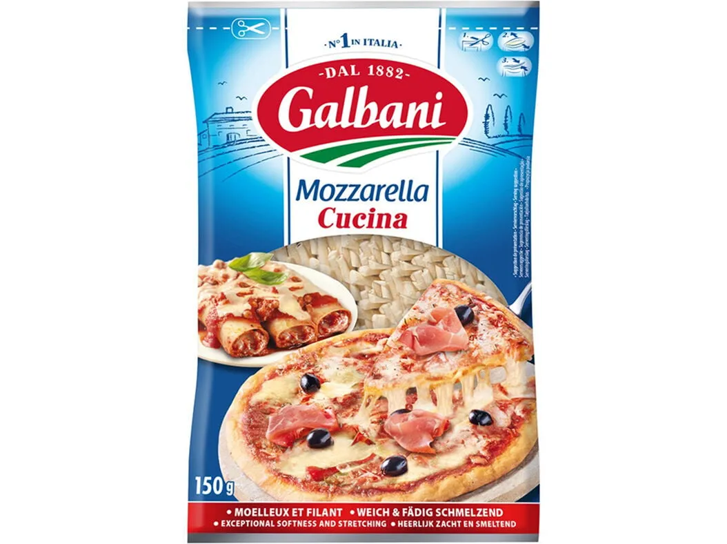 Queijo mozzarella ralado Galbani 150 g