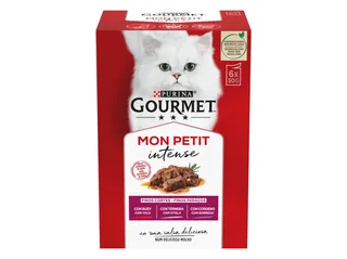 Comida húmida para gato Gourmet mon petit com carne 6 x 50 g