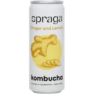 Kombucha Gengibre e Limão unidade 330 ml - Spraga
