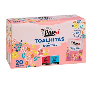 Toalhitas Intimas Individuais 20un PorSi