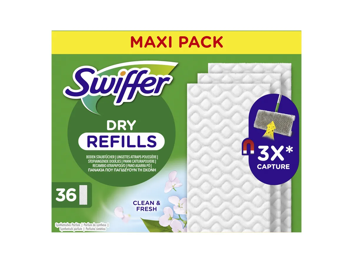 Recarga de mopa Swiffer dry fresh 36un