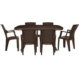 Conjunto de mesa + 6 cadeiras Joluce