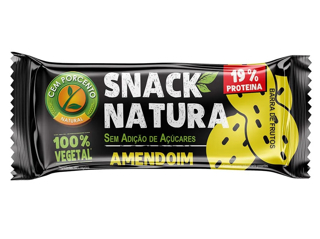 Barra snack natura Cemporcento amendoim 30 g