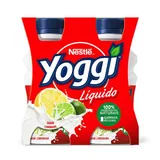 Iogurte líquido yoggi limonada, embalagem de 4 x 160g