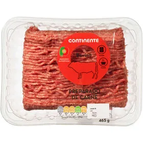 Preparado de Carne Picada de Bovino Continente