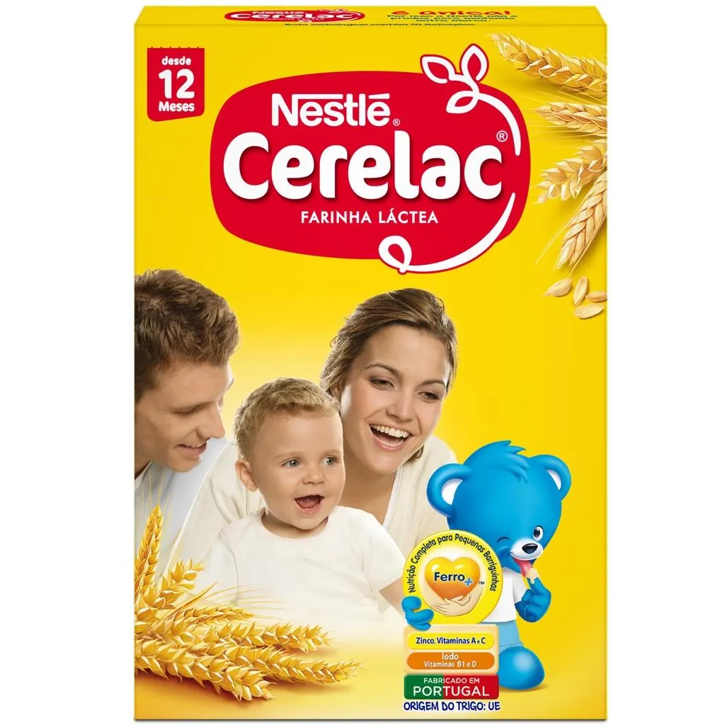 Papa Infantil Farinha Láctea +12M, emb. 500 gr