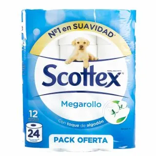 Papel Higiénico Megarolo Scottex 12un