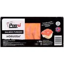 Salmão Fumado da Noruega 200g PorSi