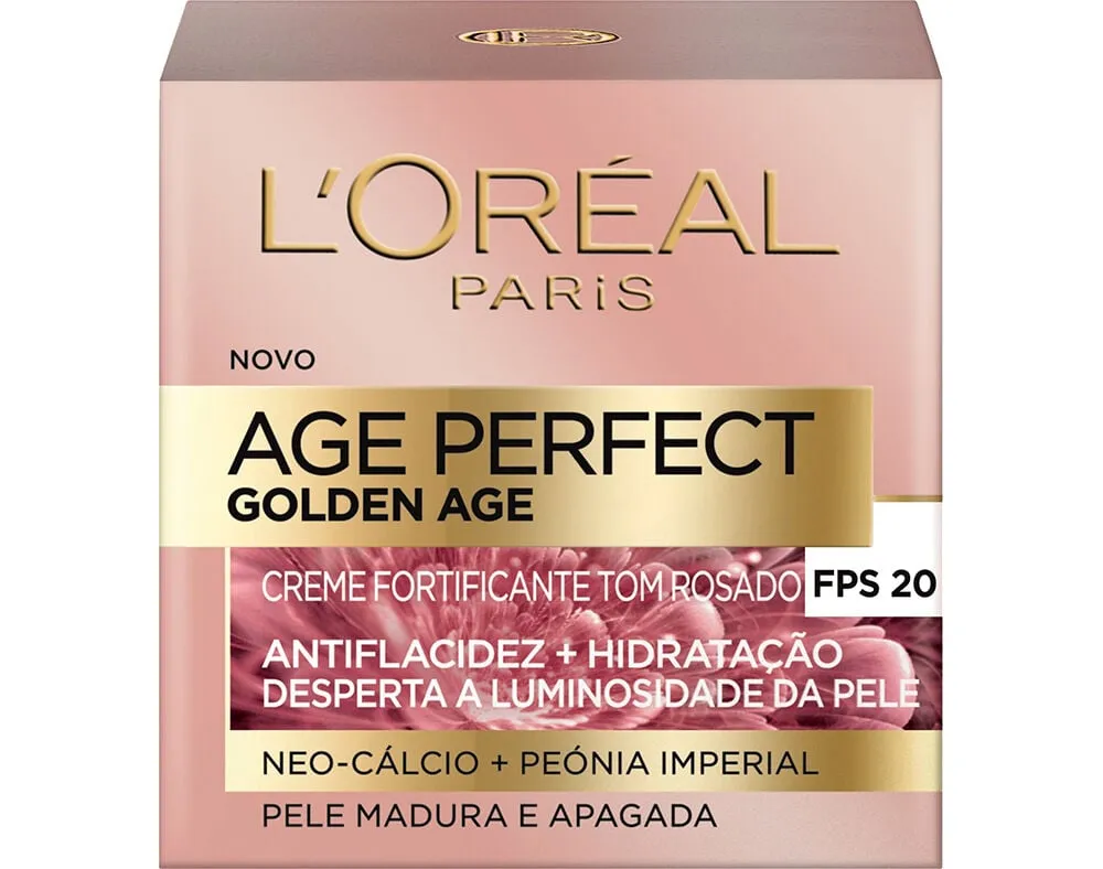 Creme dermo expertiseage de rosto perfect golden FPS20 50 ml