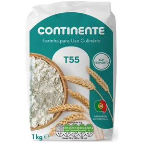 Farinha de Trigo T55 Sem Fermento Continente