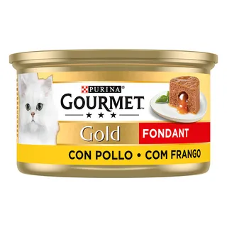 Comida Húmida para Gato Gold Fondant com Frango Purina Gourmet