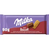 Tablete de Chocolate de Leite com Bolacha Lotus Biscoff, emb. 90 gr