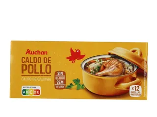 Caldo Auchan galinha 12un 120 g