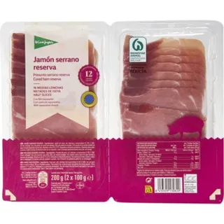 Presunto Serrano Reserva em Fatias unidade 200 g - El Corte Inglés