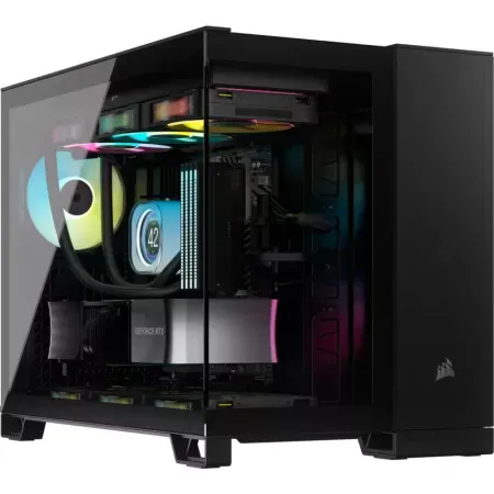 Caixa Micro-ATX Corsair 2500X LINK Preta Vidro Temperado