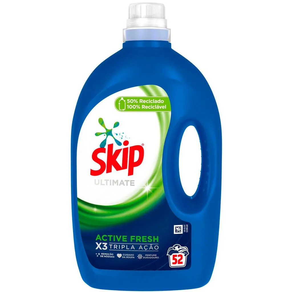 Detergente líquido máquina de roupa active fresh, 52 doses