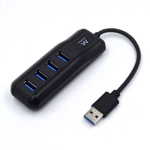 Hub Ewent USB 3.0 - Preto