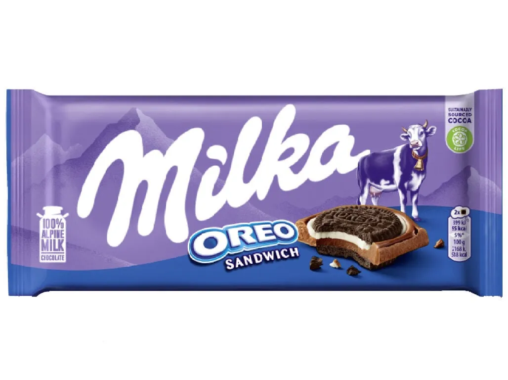 Chocolate Milka oreo sandwich 92 g