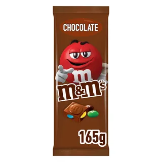 Tablete de chocolate de leite, embalagem de 165g M&MS