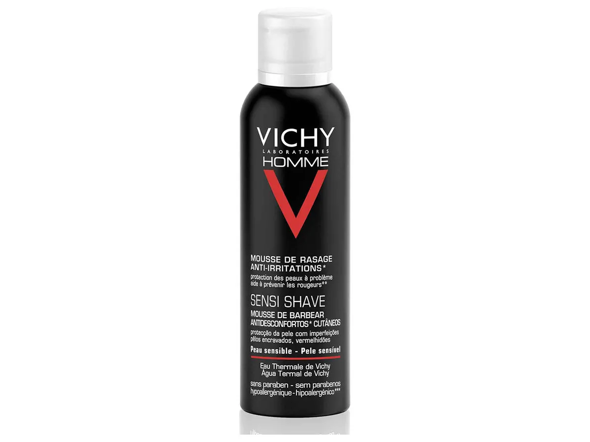 Mousse Vichy homme barbear anti-irritações 200 ml