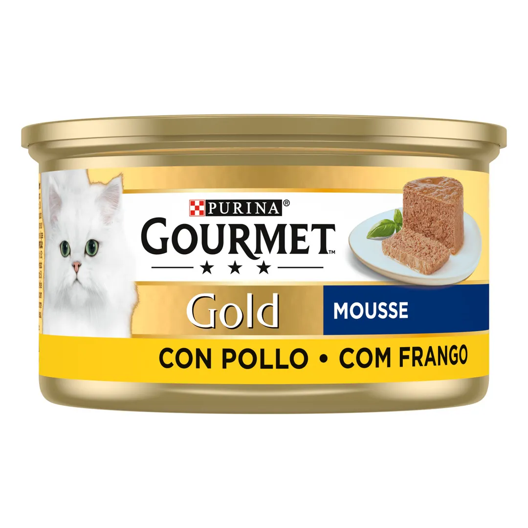 Comida Húmida para Gato Gold Mousse com Frango