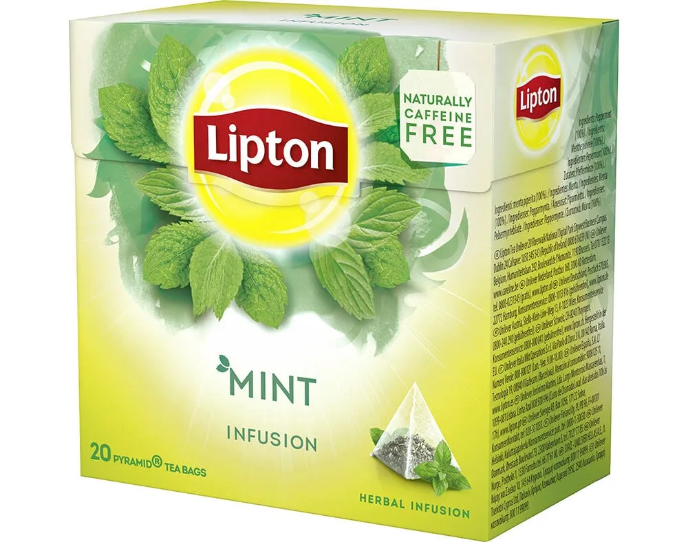 Infusão Lipton menta 20 pyramides 20 saquetas