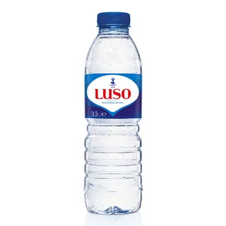 Água sem gás, garrafa de 330 ml Luso