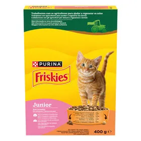 Ração para Gato Júnior Frango, Leite e Legumes Purina Friskies