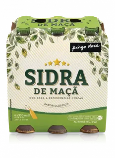 Sidra com Álcool Maçã Pack 6 Pingo Doce
