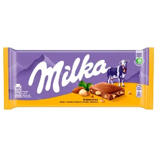 Chocolate de leite e amêndoas Milka