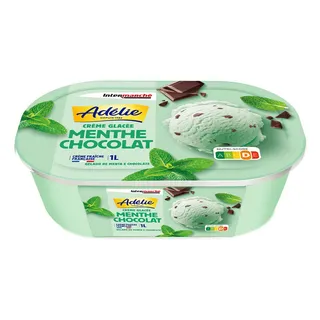 Gelado menta & chocolate, emb. 1l Adélie