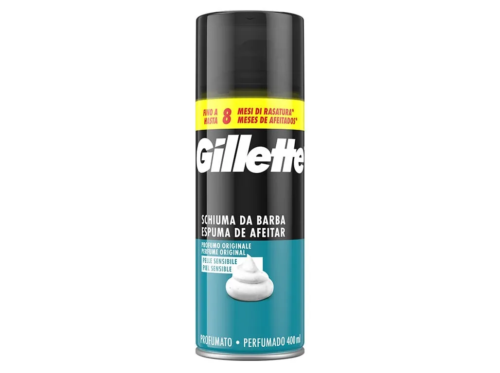 Espuma Gillette classic sensivel 400 ml