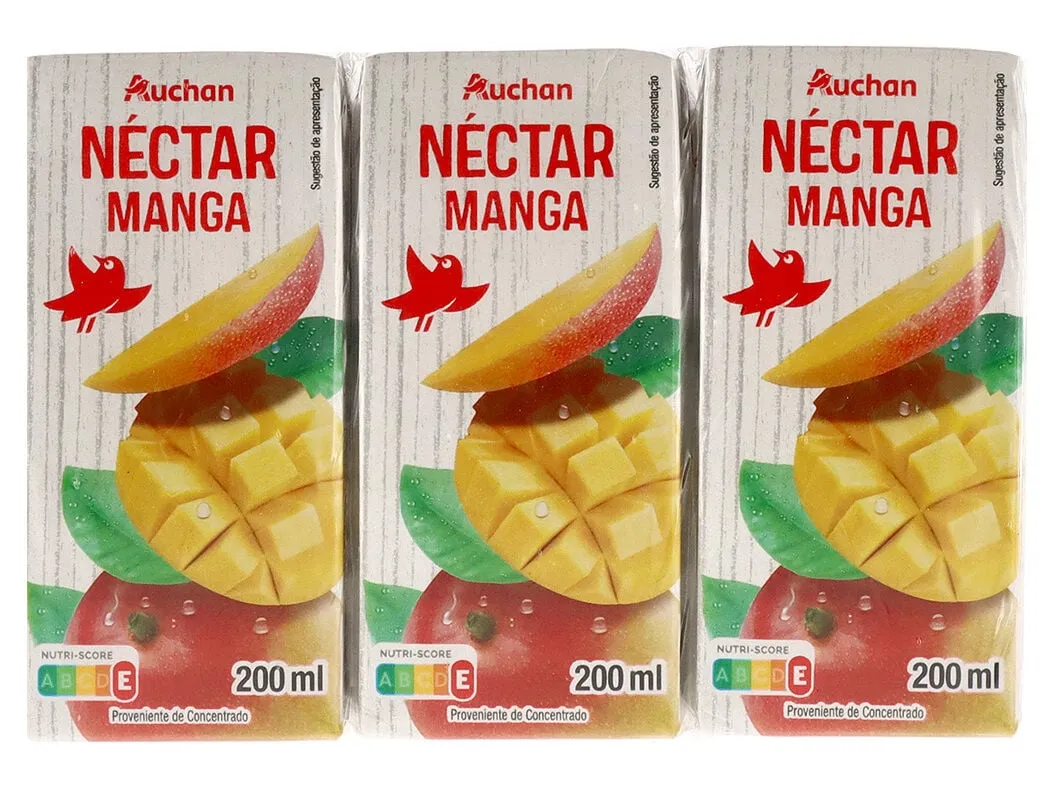 Néctar Auchan manga 3 x 200 ml