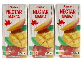 Néctar Auchan manga 3 x 200 ml