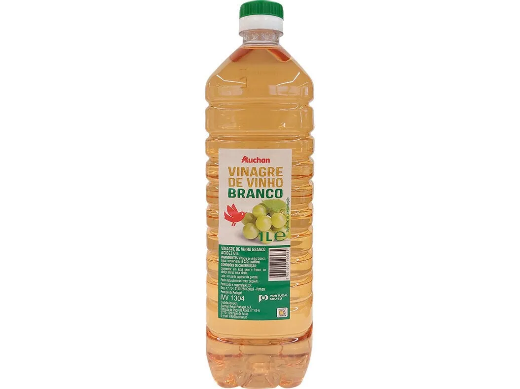 Vinagre Auchan de vinho branco 1 L