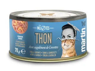 Comida húmida Martin Sellier gato atum&camarão 70 g