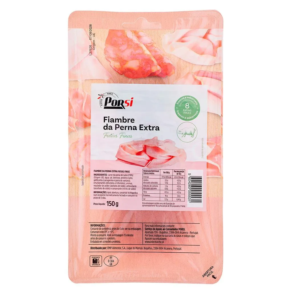 Fiambre da Perna Extra Fatias Finas 150g