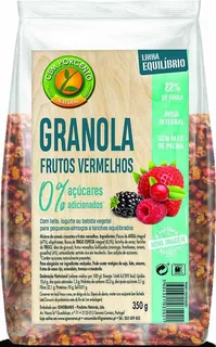 Granola Frutos Vermelhos sem Açúcar Cem Porcento