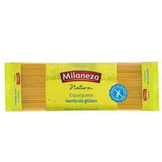Esparguete sem glúten, embalagem de 500g Milaneza