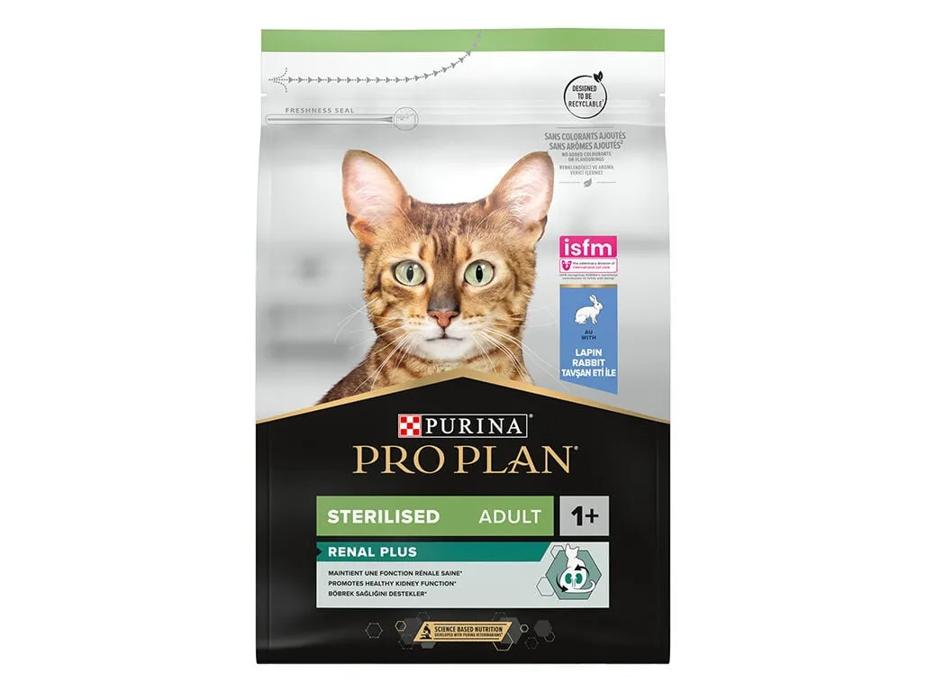 Ração para gato PRO PLAN esterilizado coelho 3 kg