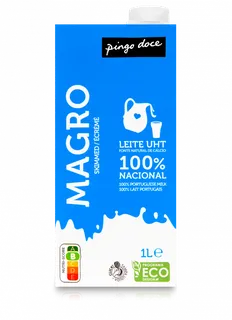 Leite UHT Magro Pingo Doce
