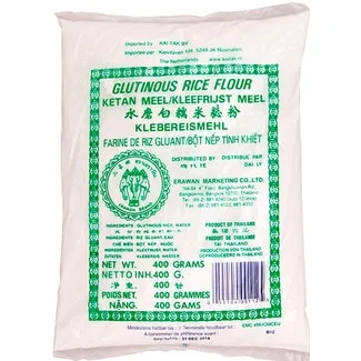 Farinha de Arroz Glutinoso embalagem 400 g - Erawan