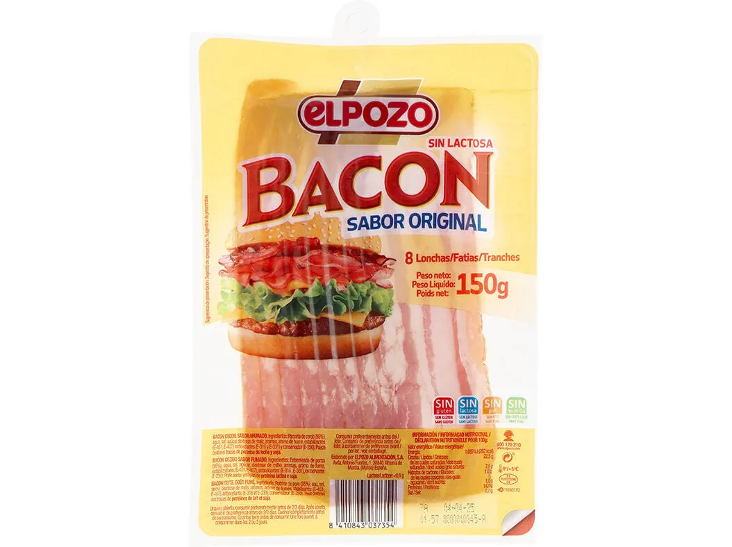 Bacon fatiado Elpozo 150 g