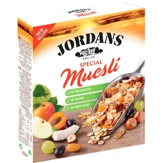 Muesli Special embalagem 500 g - Jordans