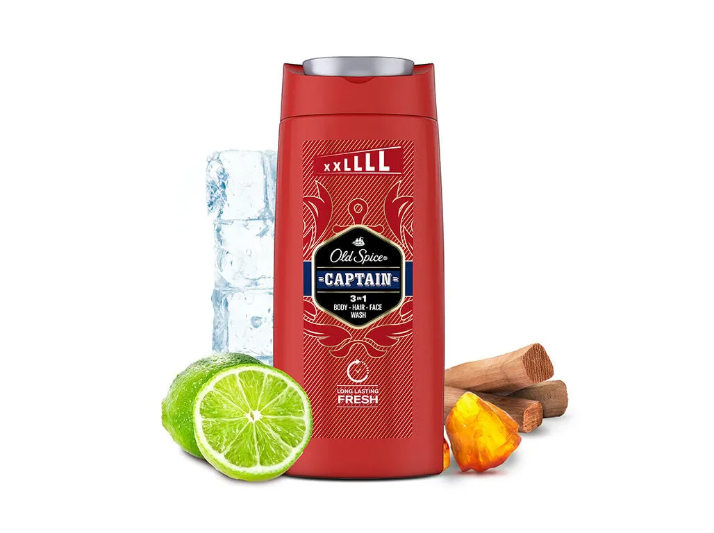 Gel banho OLD Spice captain 3 em 1 675 ml