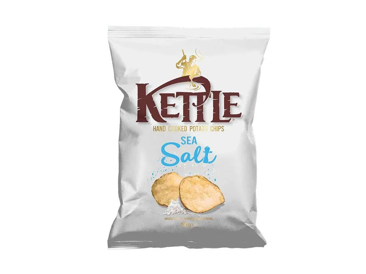 Batatas fritas Kettle sal marinho 130 g