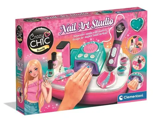 Kit Crazy Chic: Nail Art Studio - Clementoni