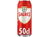 Cerveja Sagres com álcool lata 0,50 L (sdr)