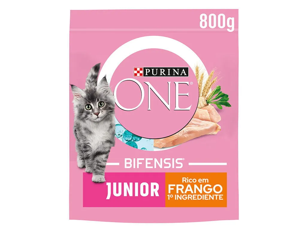 Ração para gato Purina ONE júnior com frango e arroz 800 g