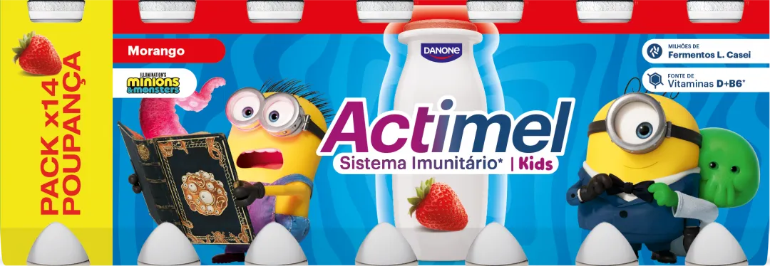 Iogurte Líquido Defesas Infantil Morango Pack 14
